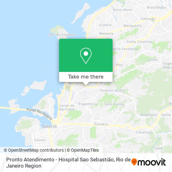 Pronto Atendimento - Hospital Sao Sebastião map