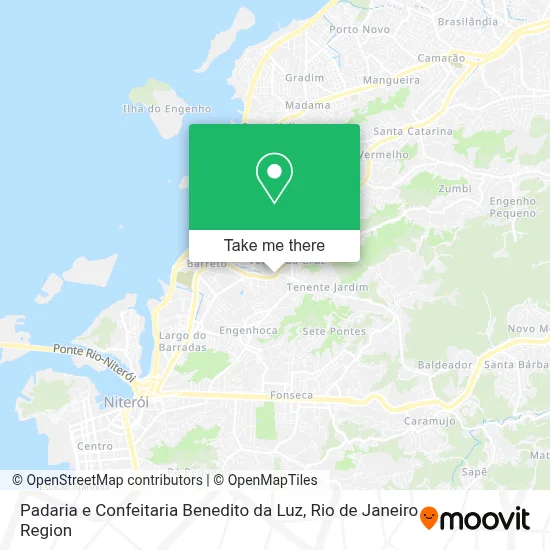 Padaria e Confeitaria Benedito da Luz map