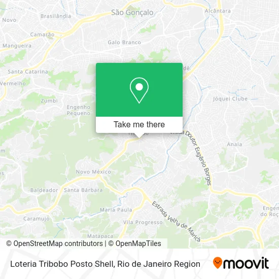 Loteria Tribobo Posto Shell map