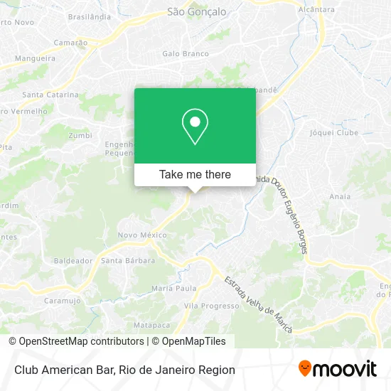 Club American Bar map