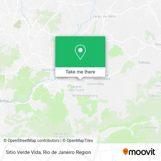 Sitio Verde Vida map