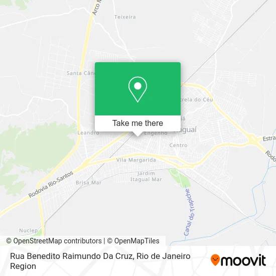 Rua Benedito Raimundo Da Cruz map