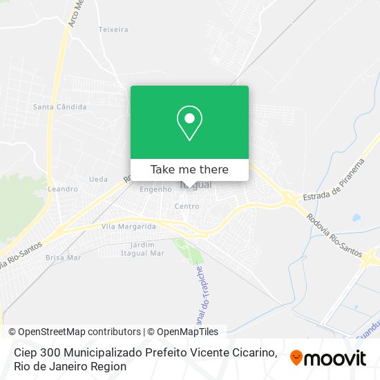 Ciep 300 Municipalizado Prefeito Vicente Cicarino map