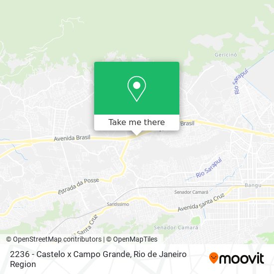 2236 - Castelo x Campo Grande map