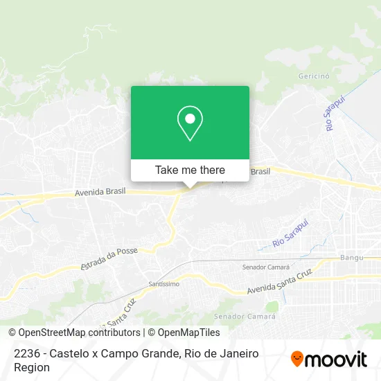 2236 - Castelo x Campo Grande map