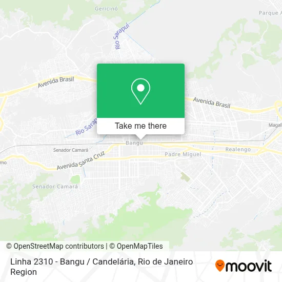 Linha 2310 - Bangu / Candelária map