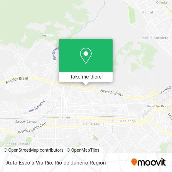 Auto Escola Via Rio map