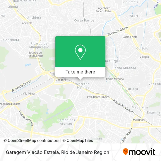 Garagem Viação Estrela map