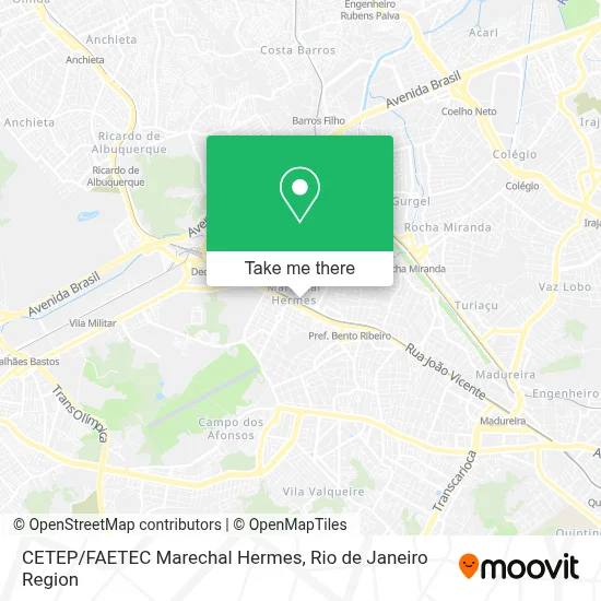 CETEP/FAETEC Marechal Hermes map