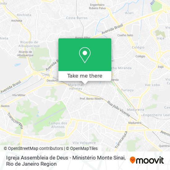 Igreja Assembleia de Deus - Ministério Monte Sinai map