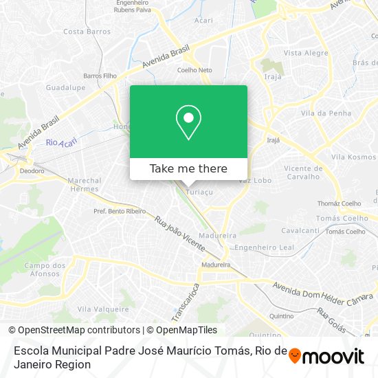 Escola Municipal Padre José
Maurício Tomás map