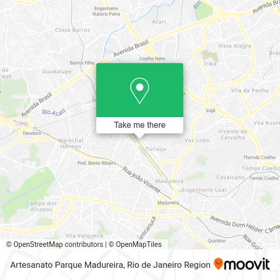 Artesanato Parque Madureira map