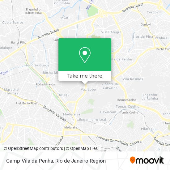 Mapa Camp-Vila da Penha