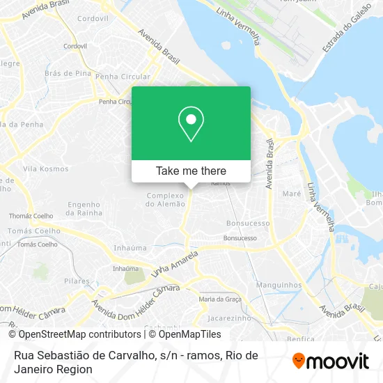 Rua Sebastião de Carvalho, s / n - ramos map