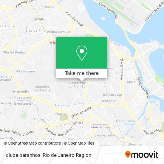 clube paranhos map