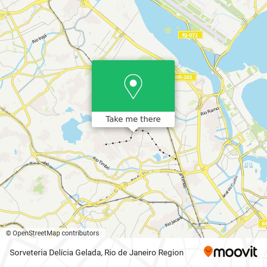 Sorveteria Delícia Gelada map