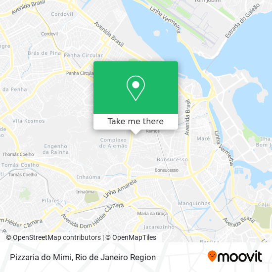 Mapa Pizzaria do Mimi