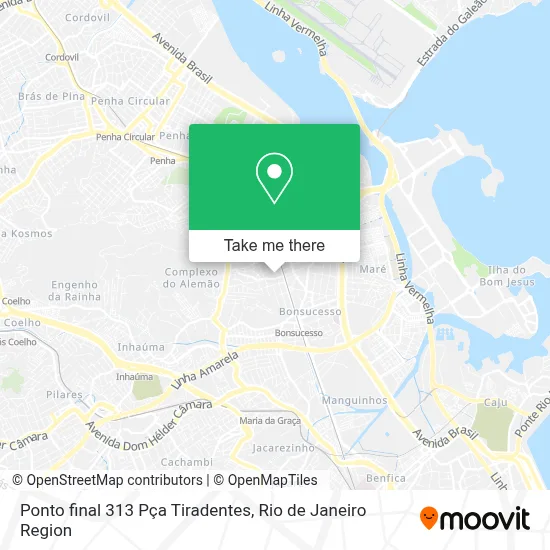 Ponto final 313 Pça Tiradentes map