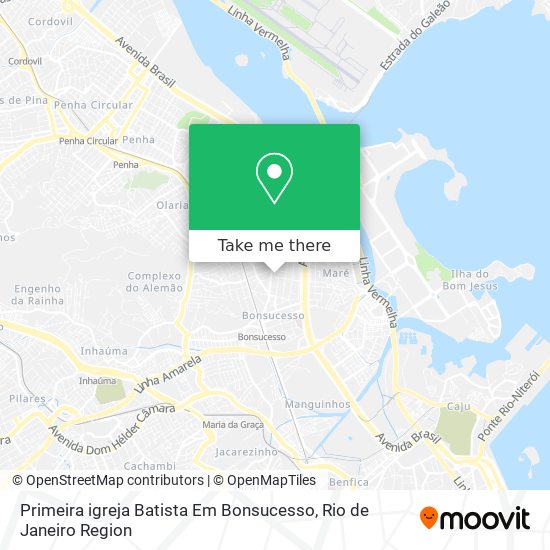 Primeira igreja Batista Em Bonsucesso map