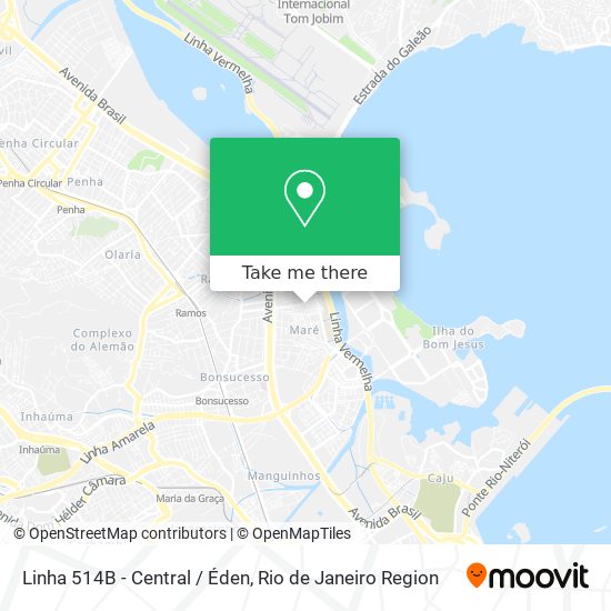Linha 514B - Central / Éden map