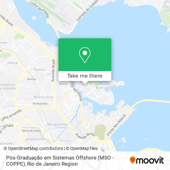 Mapa Pós-Graduação em Sistemas Offshore (MSO - COPPE)