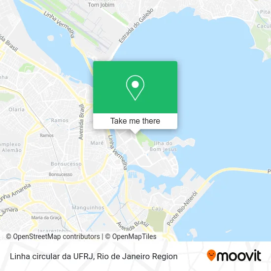 Linha circular da UFRJ map