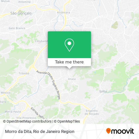 Morro da Dita map