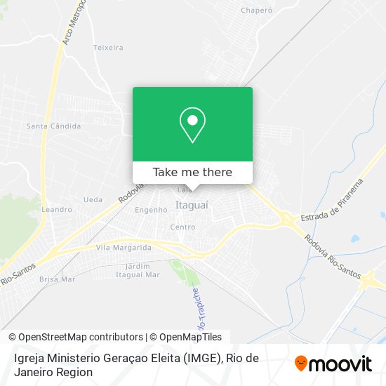 Mapa Igreja Ministerio Geraçao Eleita (IMGE)