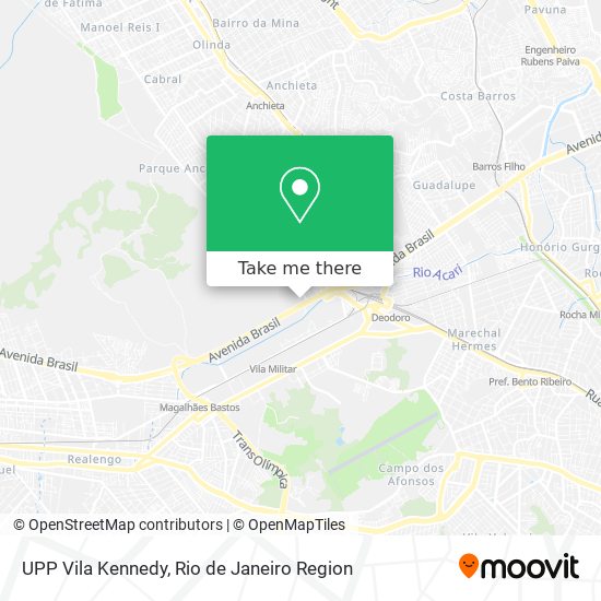UPP Vila Kennedy map