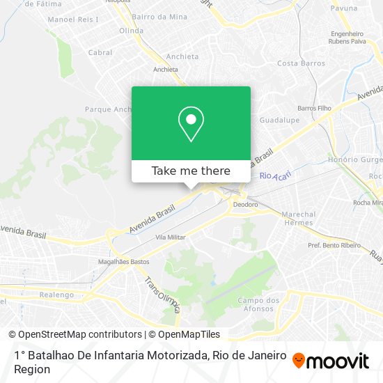 1° Batalhao De Infantaria Motorizada map