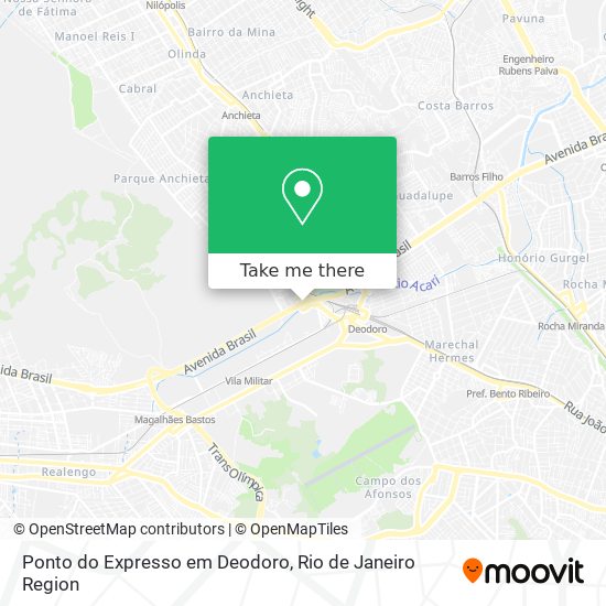 Ponto do Expresso em Deodoro map