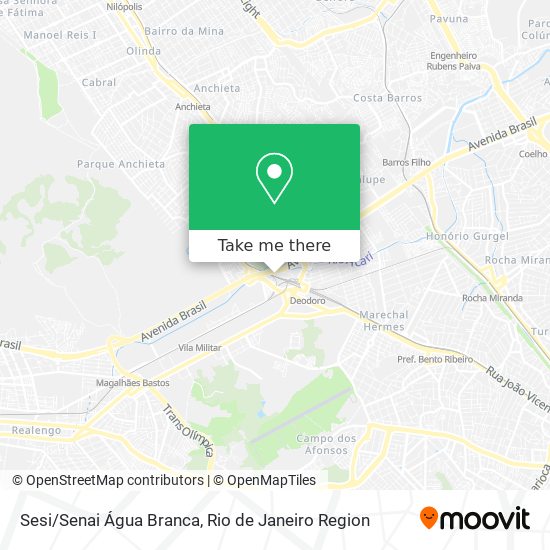 Sesi/Senai Água Branca map