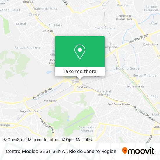 Centro Médico SEST SENAT map