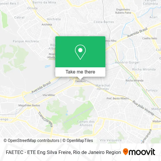 FAETEC - ETE Eng Silva Freire map