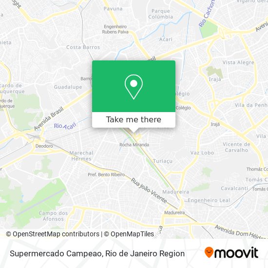 Supermercado Campeao map