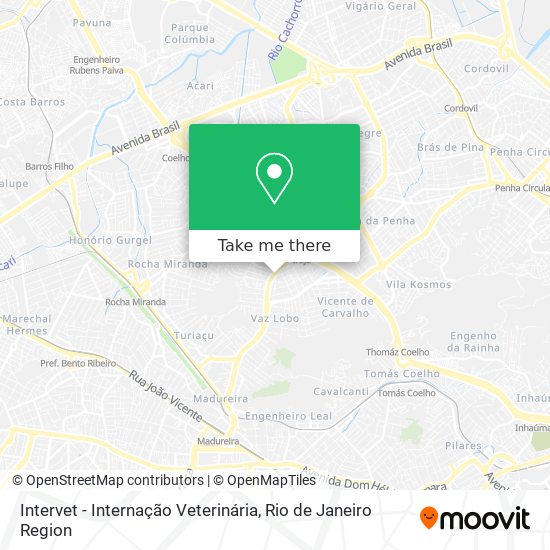 Intervet - Internação Veterinária map