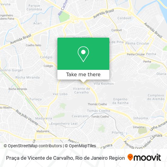 Mapa Praça de Vicente de Carvalho