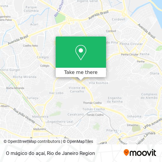 O mágico do açaí map