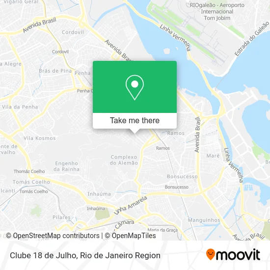 Clube 18 de Julho map
