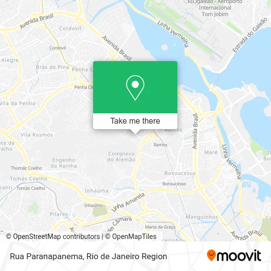Rua Paranapanema map