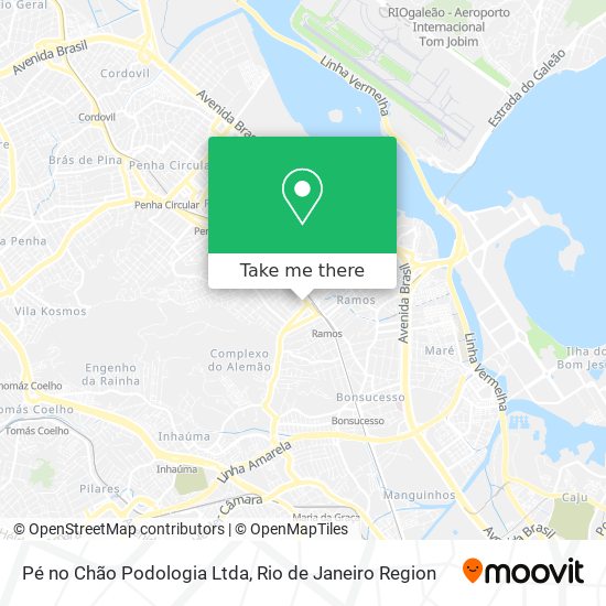 Pé no Chão Podologia Ltda map