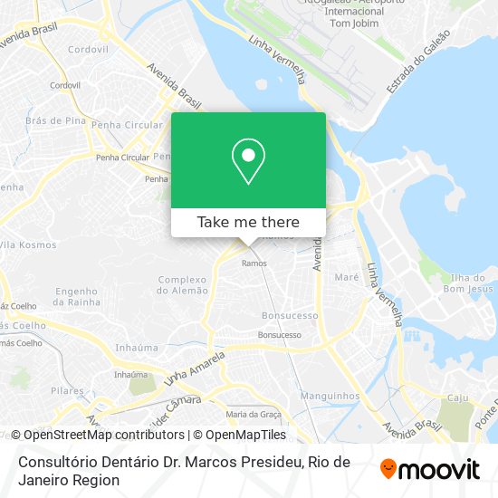 Consultório Dentário Dr. Marcos Presideu map