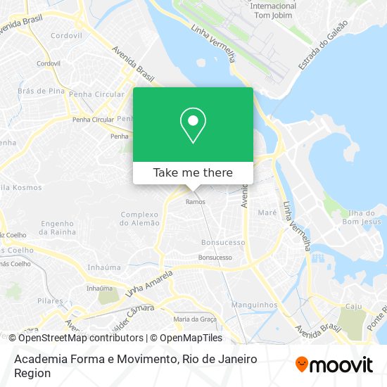 Mapa Academia Forma e Movimento