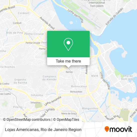 Lojas Americanas map