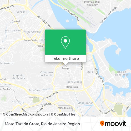 Moto Taxi da Grota map