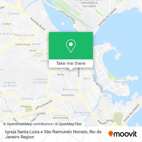 Mapa Igreja Santa Luzia e São Raimundo Nonato