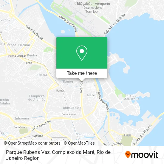 Parque Rubens Vaz, Complexo da Maré map