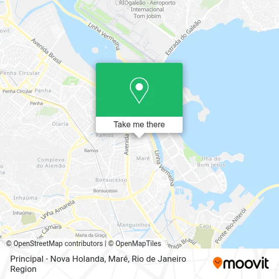 Principal - Nova Holanda, Maré map