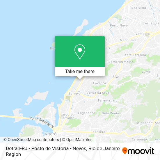 Detran-RJ - Posto de Vistoria - Neves map