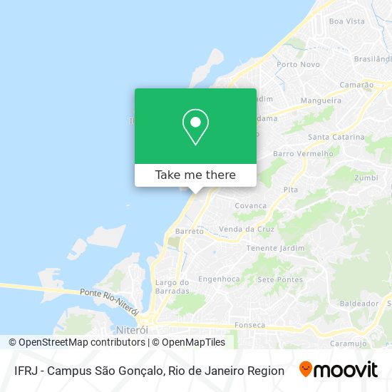 Mapa IFRJ - Campus São Gonçalo